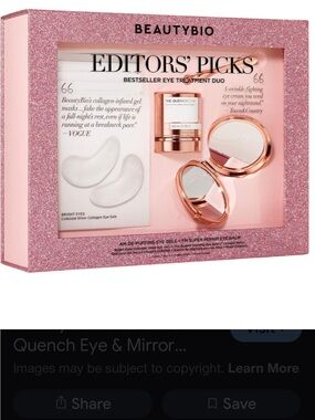 BeautyBio Pink Editors' Picks Eye Treatment Duo - Hydrating Eye Cream & Gels